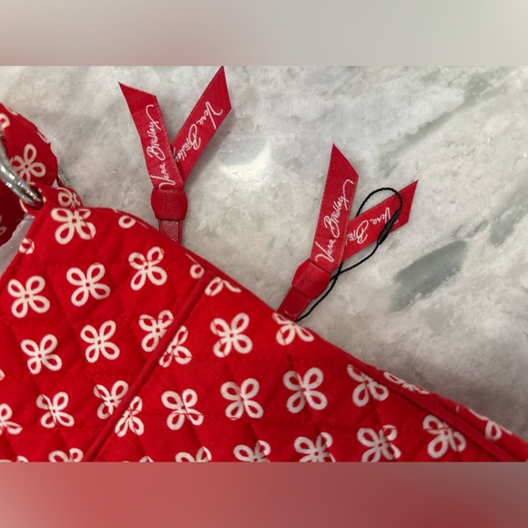 VERA BRADLEY CARDINAL WHITE MINI CONCERTO TRIPLE ZIP HIPSTER CROSSBODY BAG Purse - Picture 6 of 6